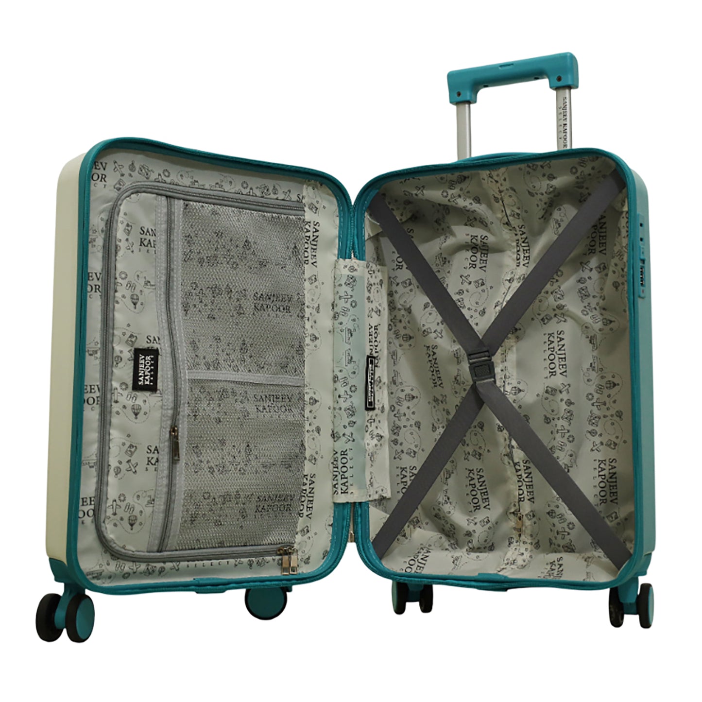BAGNAVIA - WHITE & TEAL