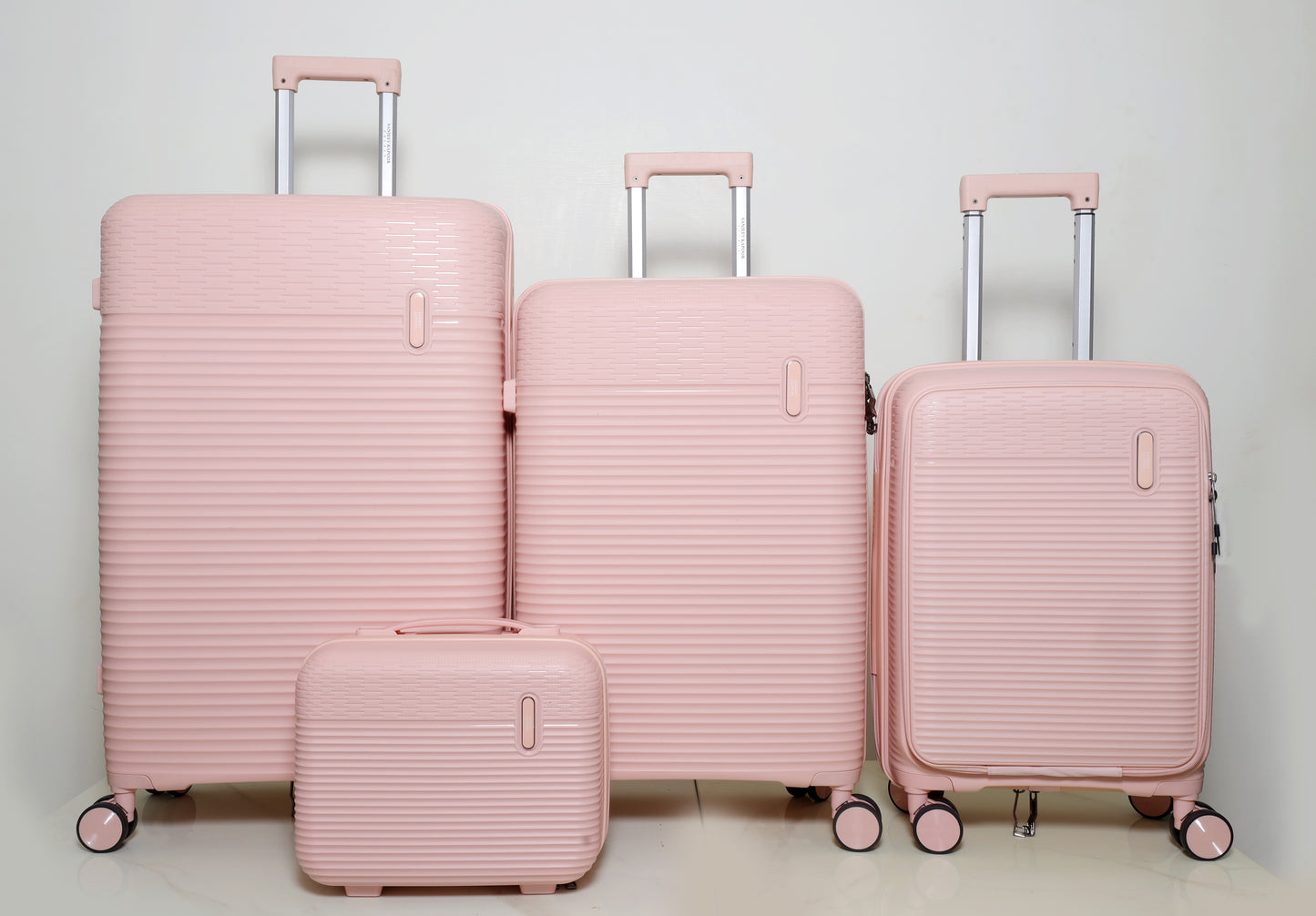 MEXICO - 4 Pc Trolley Bag Set - PINK / GREY / BLUE / BLACK